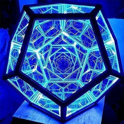 Infinite Dodecahedron Color Art Light